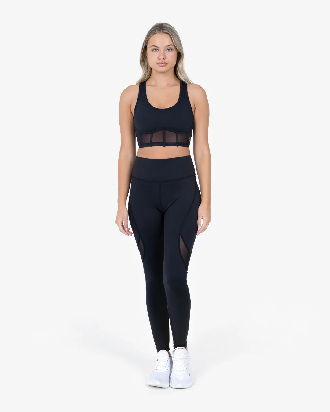 Glide Active Mesh Legging Black