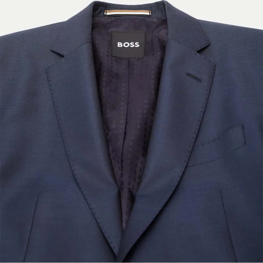 H-Huge Two Piece Slim Fit Dark Blue Suit 50514642