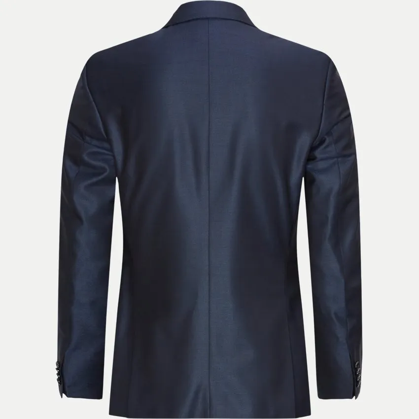 H-Huge Two Piece Slim Fit Dark Blue Suit 50514642