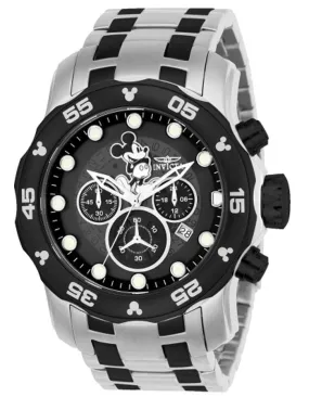 INVICTA Disney Limited Edition Mens Watch - Stainless Steel - Black - Bracelet