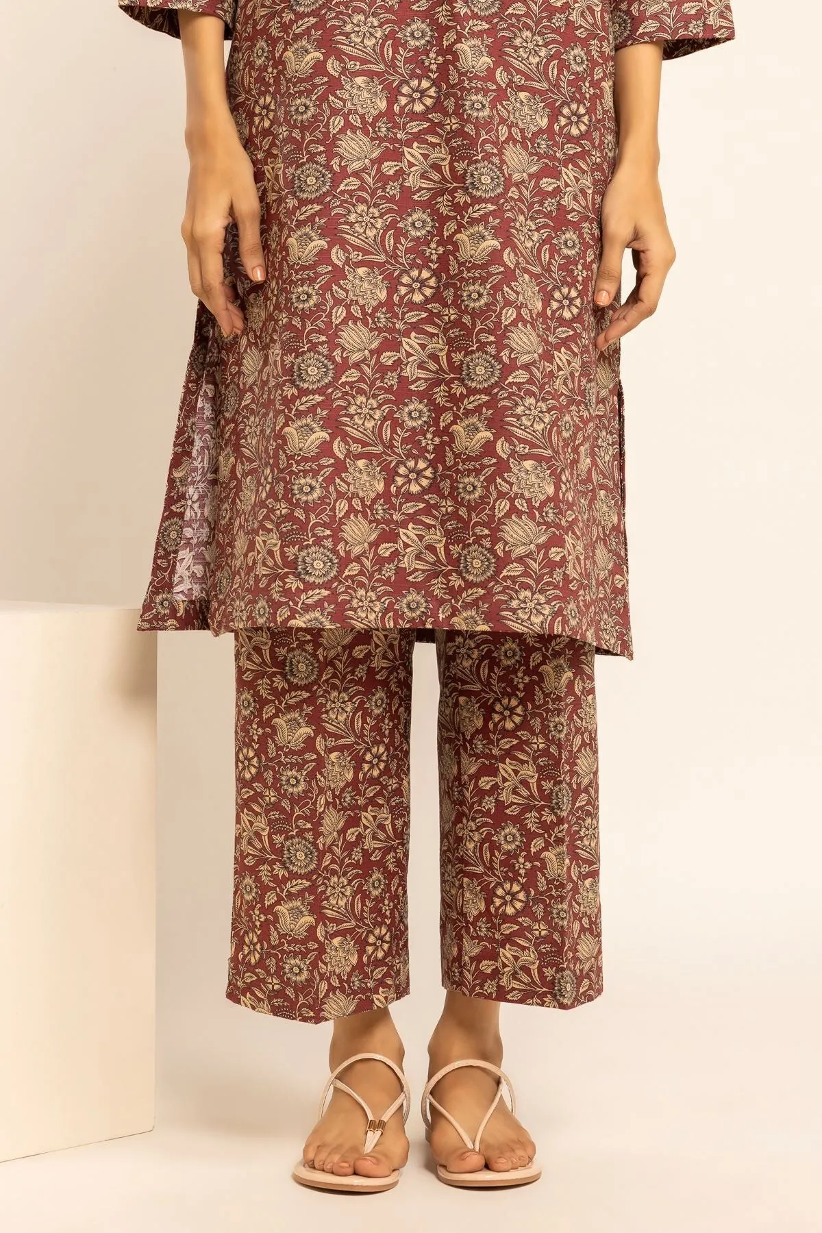 Khaadi Brown Classic Khaddar 2-Piece Suit