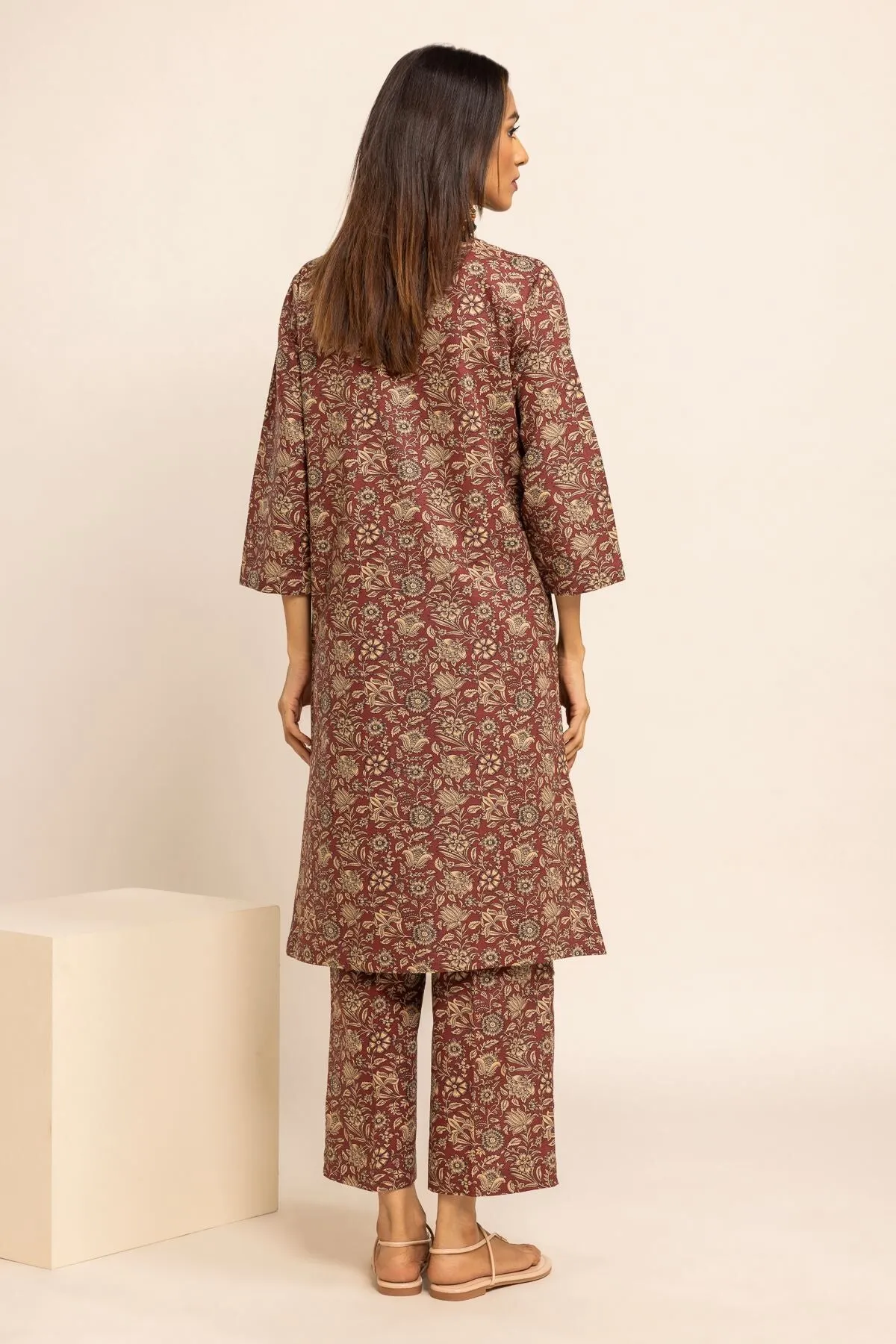 Khaadi Brown Classic Khaddar 2-Piece Suit