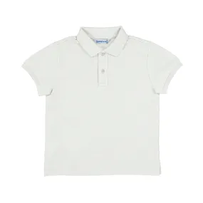 Mayoral Mini Basic White Short Sleeve Polo_ 150-36