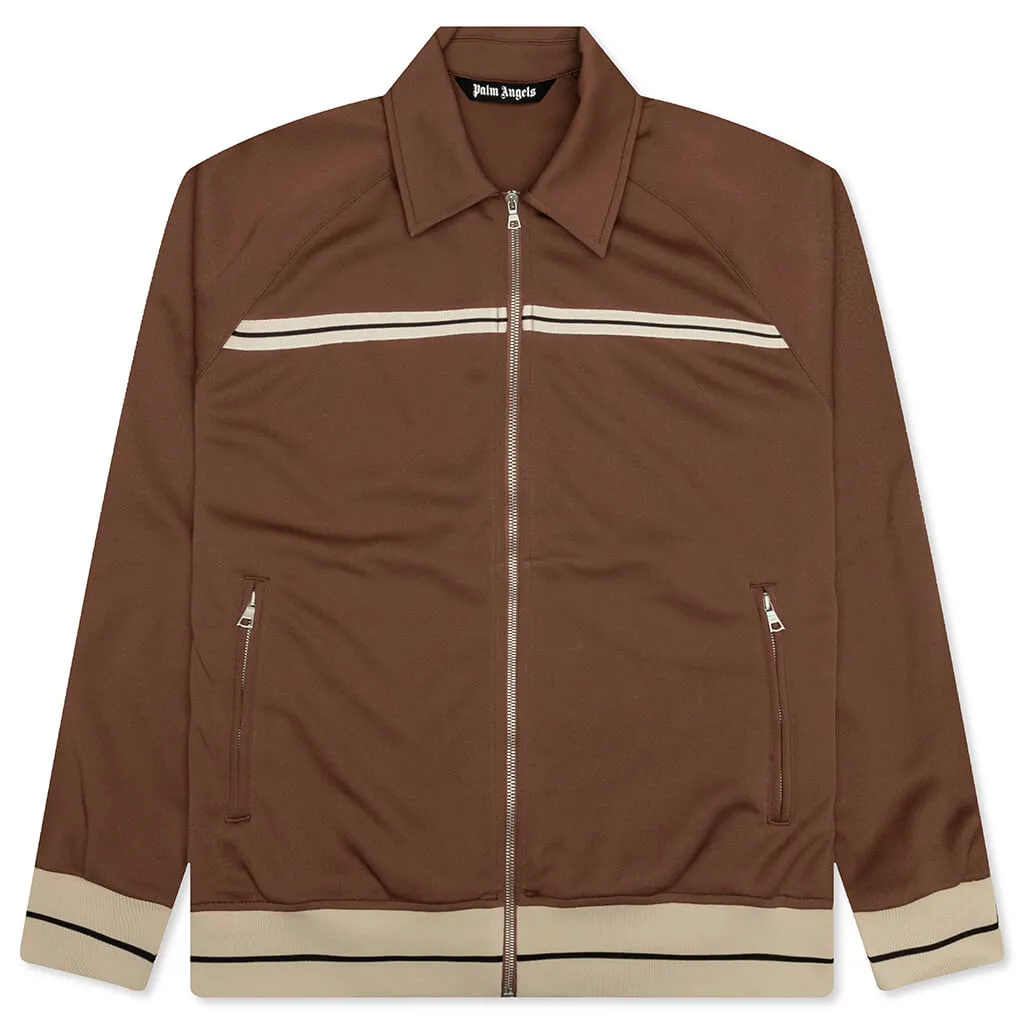 Mini Tape Track Jacket - Brown/Off-White