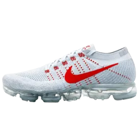 Nike Air Vapormax Flyknit Pure Platinum-University Red