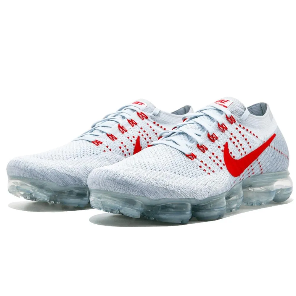 Nike Air Vapormax Flyknit Pure Platinum-University Red