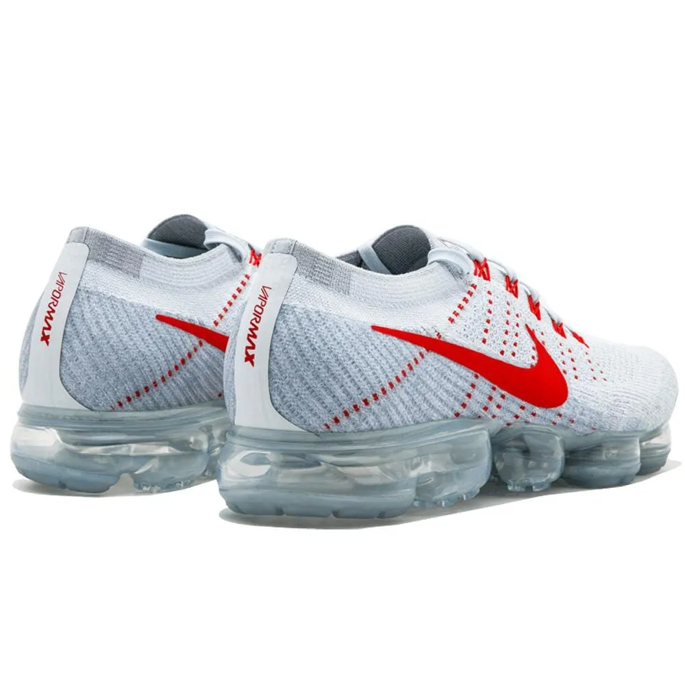 Nike Air Vapormax Flyknit Pure Platinum-University Red