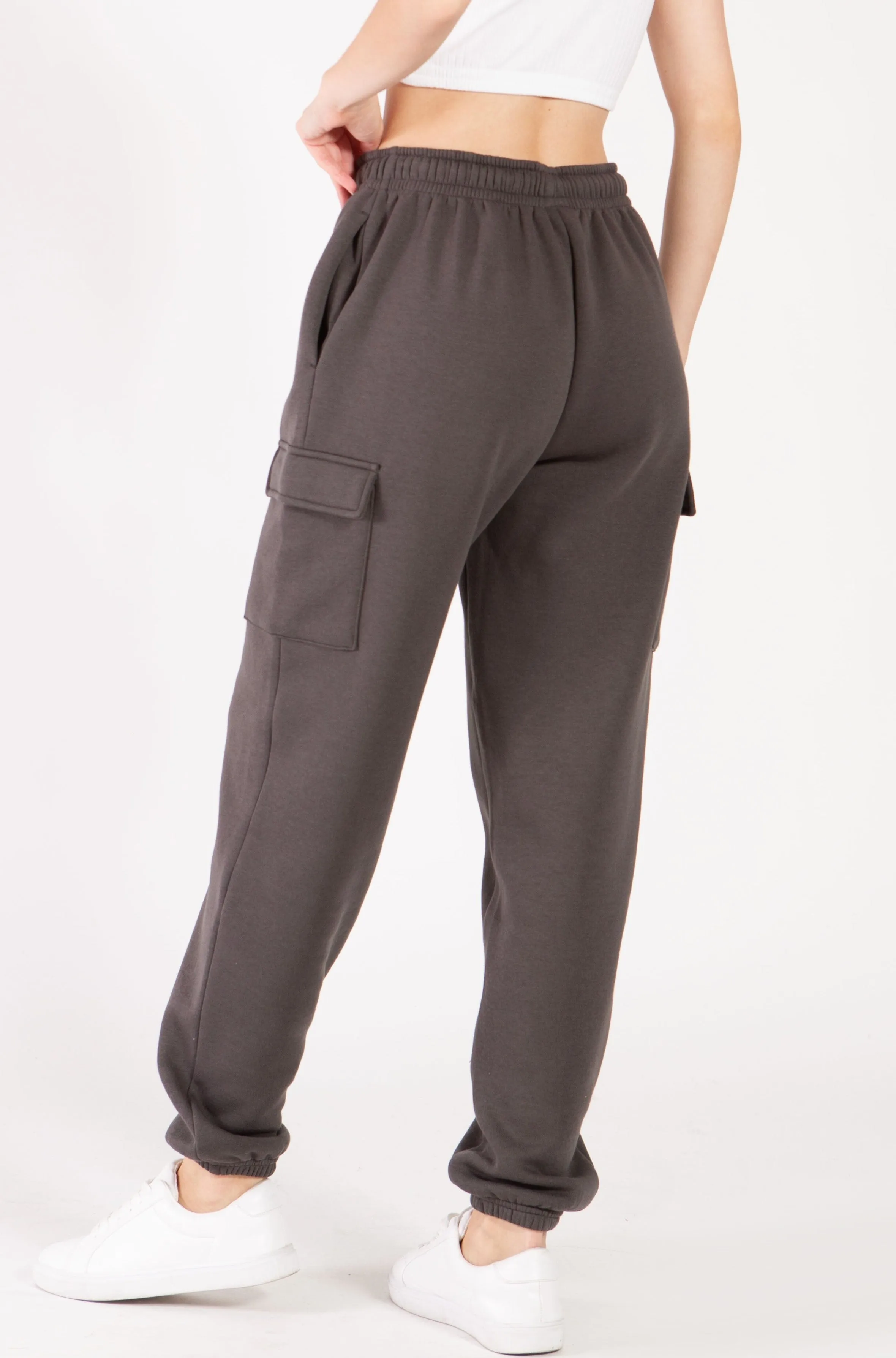 Oversized Fleece Cargo Sweatpants