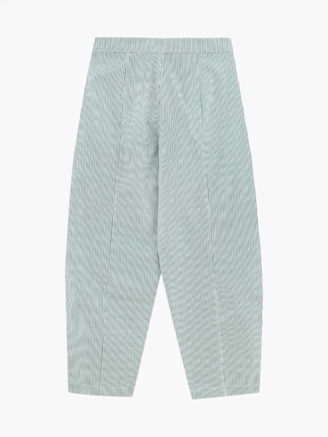 Cutline Trousers in Pine Green and Off White - Enhanced Title