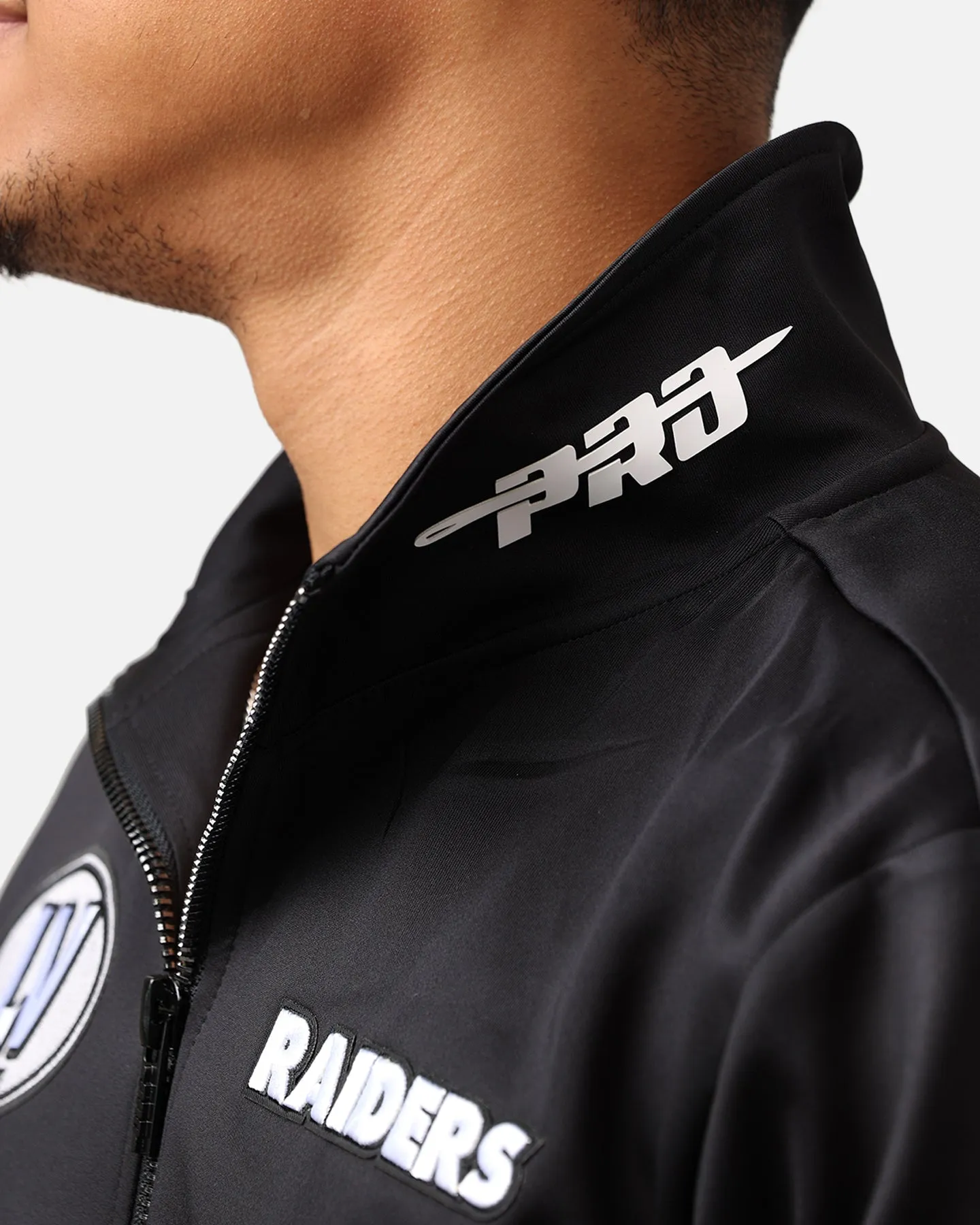 Pro Standard Las Vegas Raiders Fast Lane Track Jacket Black