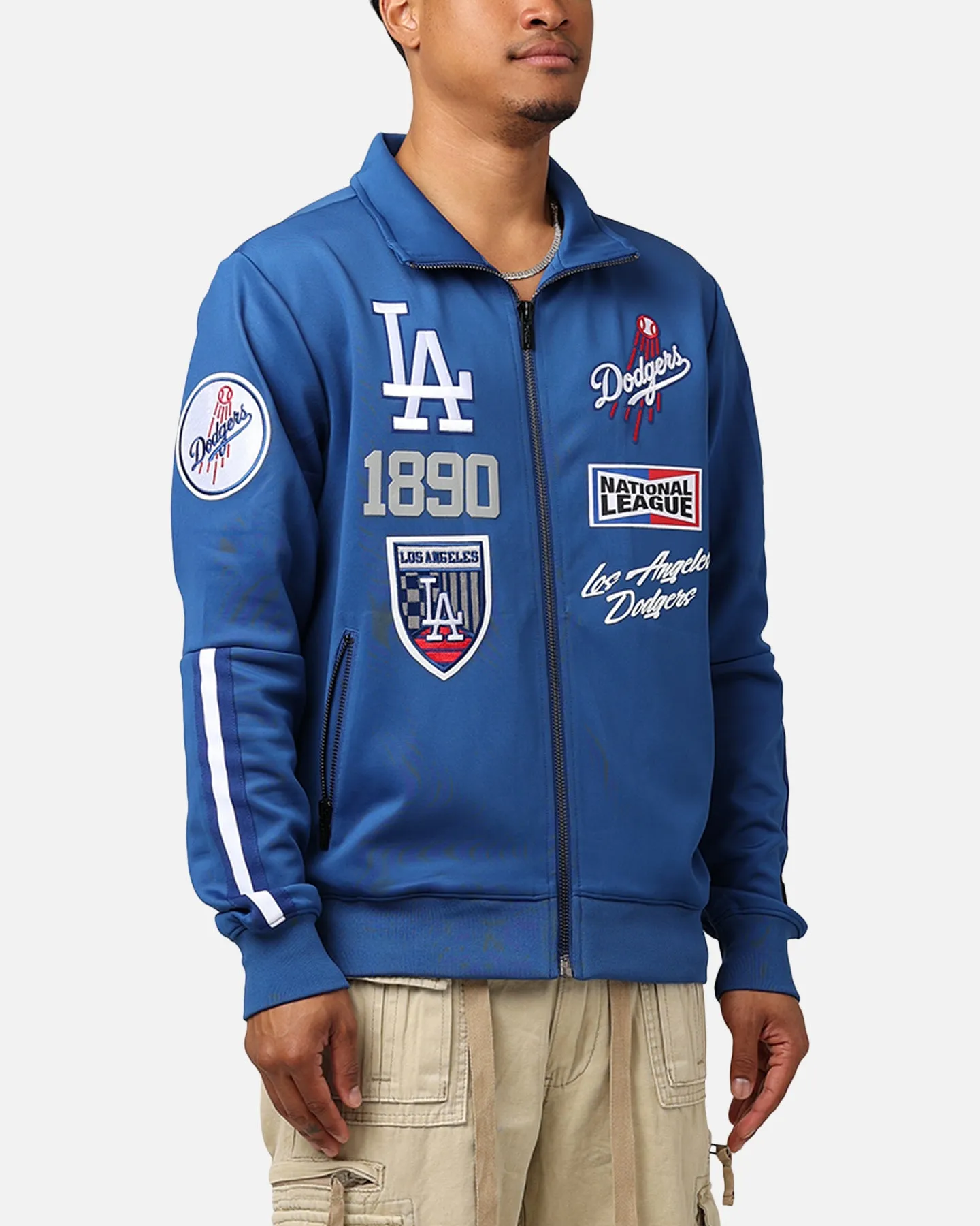 Pro Standard Los Angeles Dodgers Fast Lane Track Jacket Dodger Blue