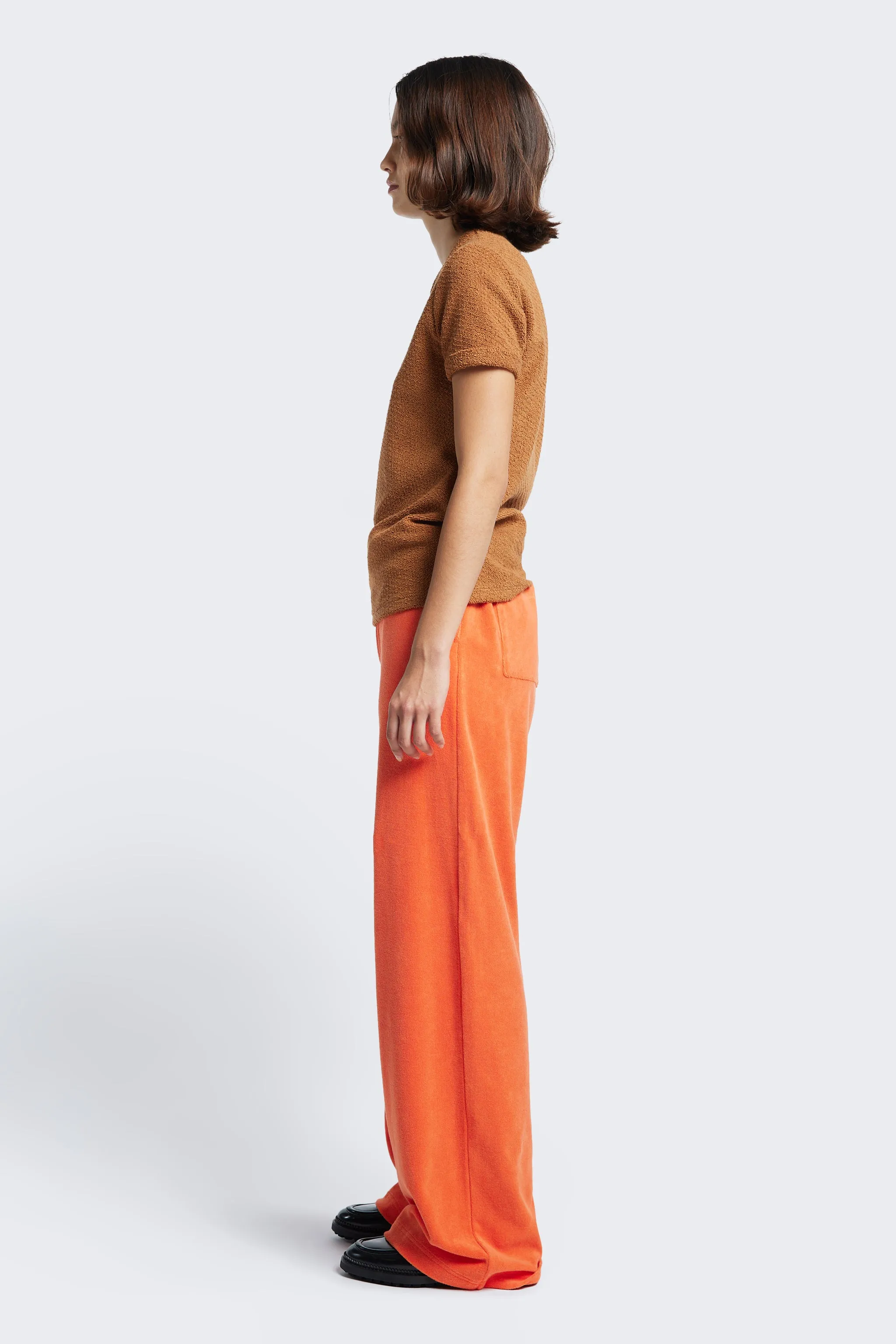 Prone Towelling Track Pant Tangerine