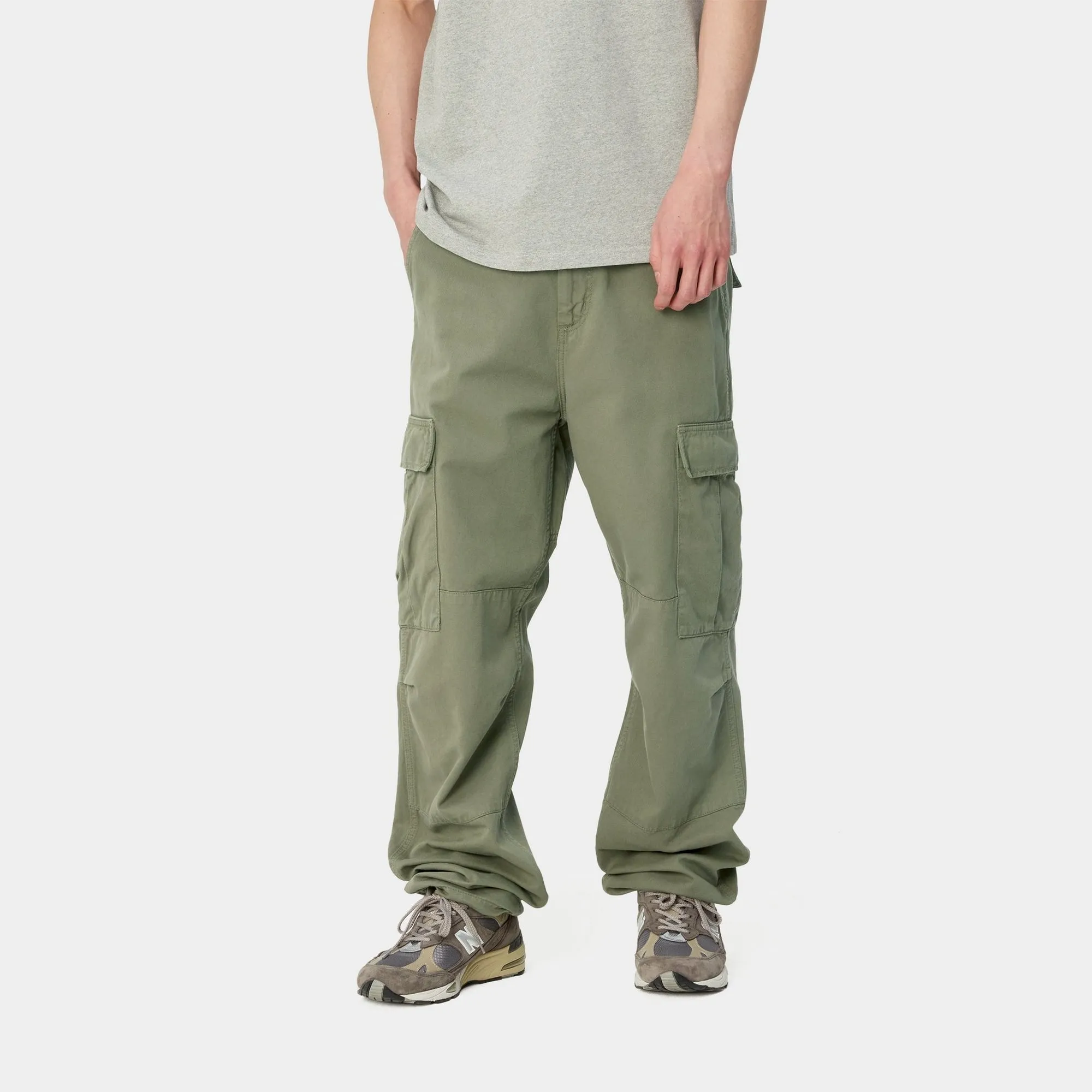 Regular Cargo Pant - Garment Dyed Twill | Dollar Green