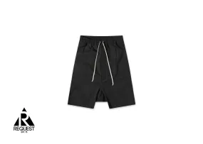 Rick Owens DRKSHDW Drawstring Pod Ripstop Shorts Black