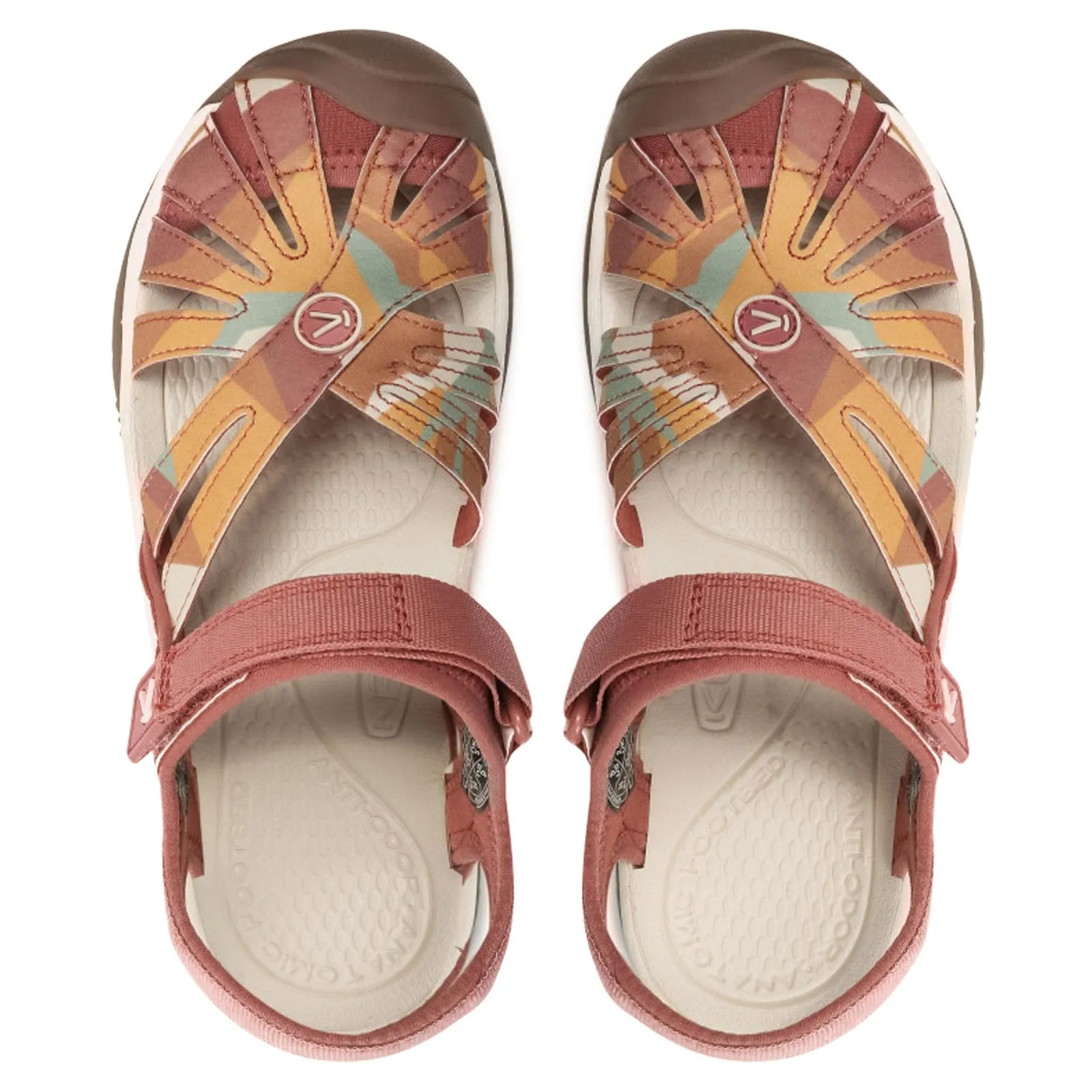 Rose Washable Textile Women's Casual Sandals