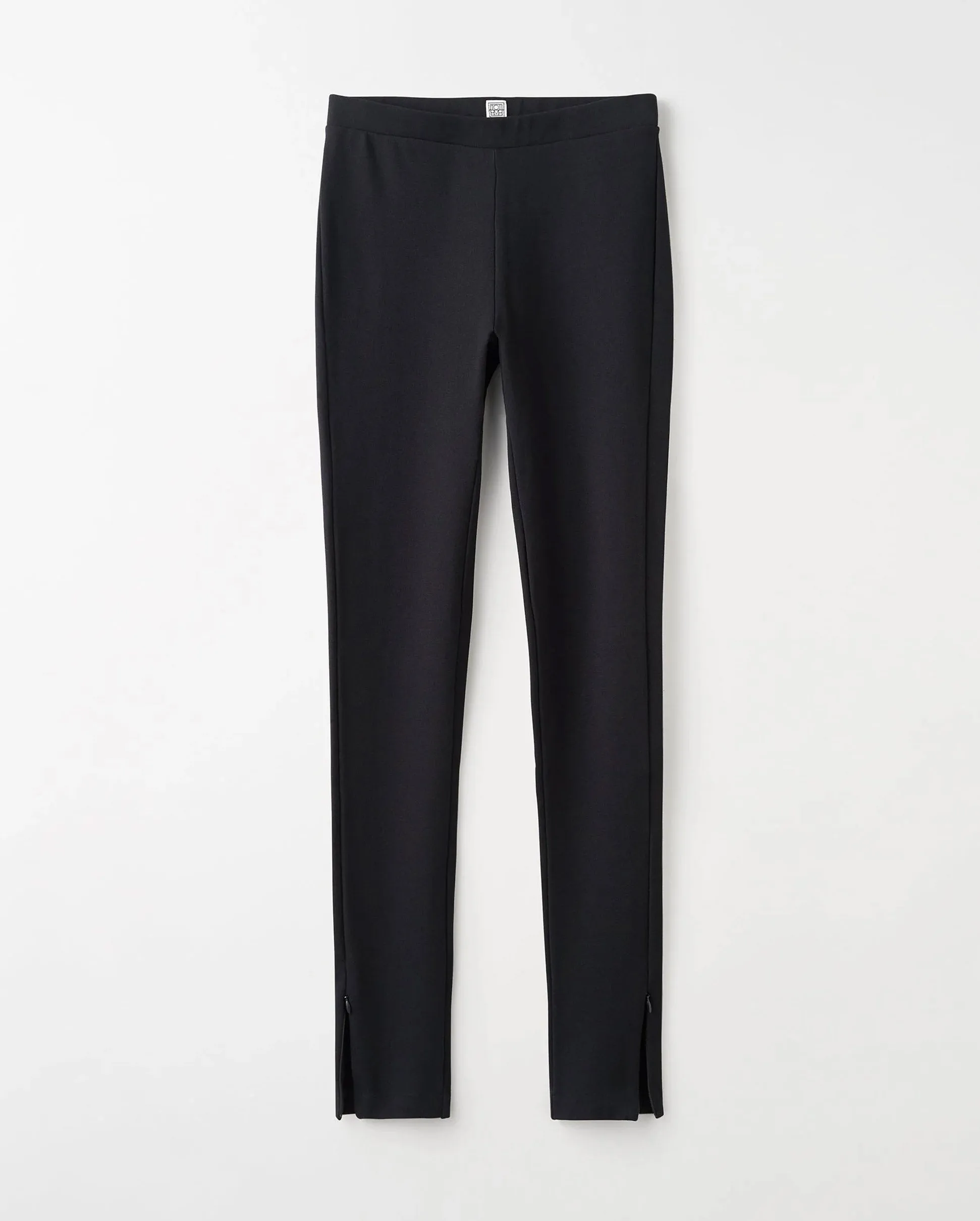 SIDE ZIP LEGGINGS / BLACK