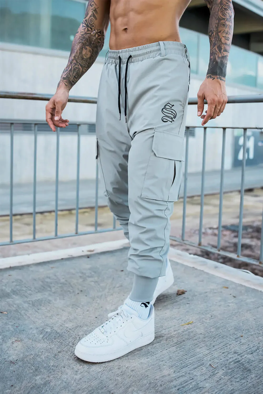 Sinners Venom 365 Cargo Joggers - Grey