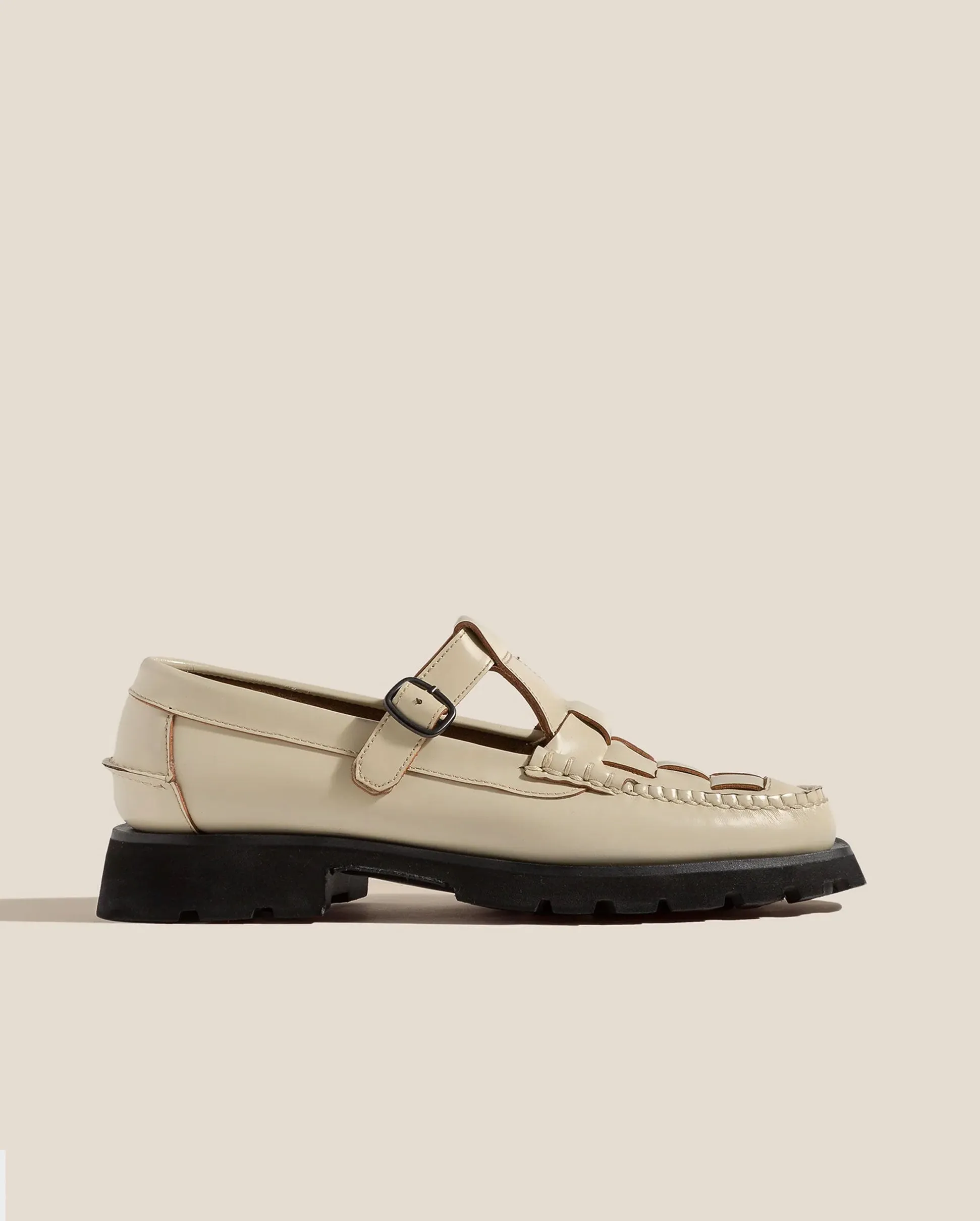 SOLLER SPORT T-BAR LOAFER / CUSTARD