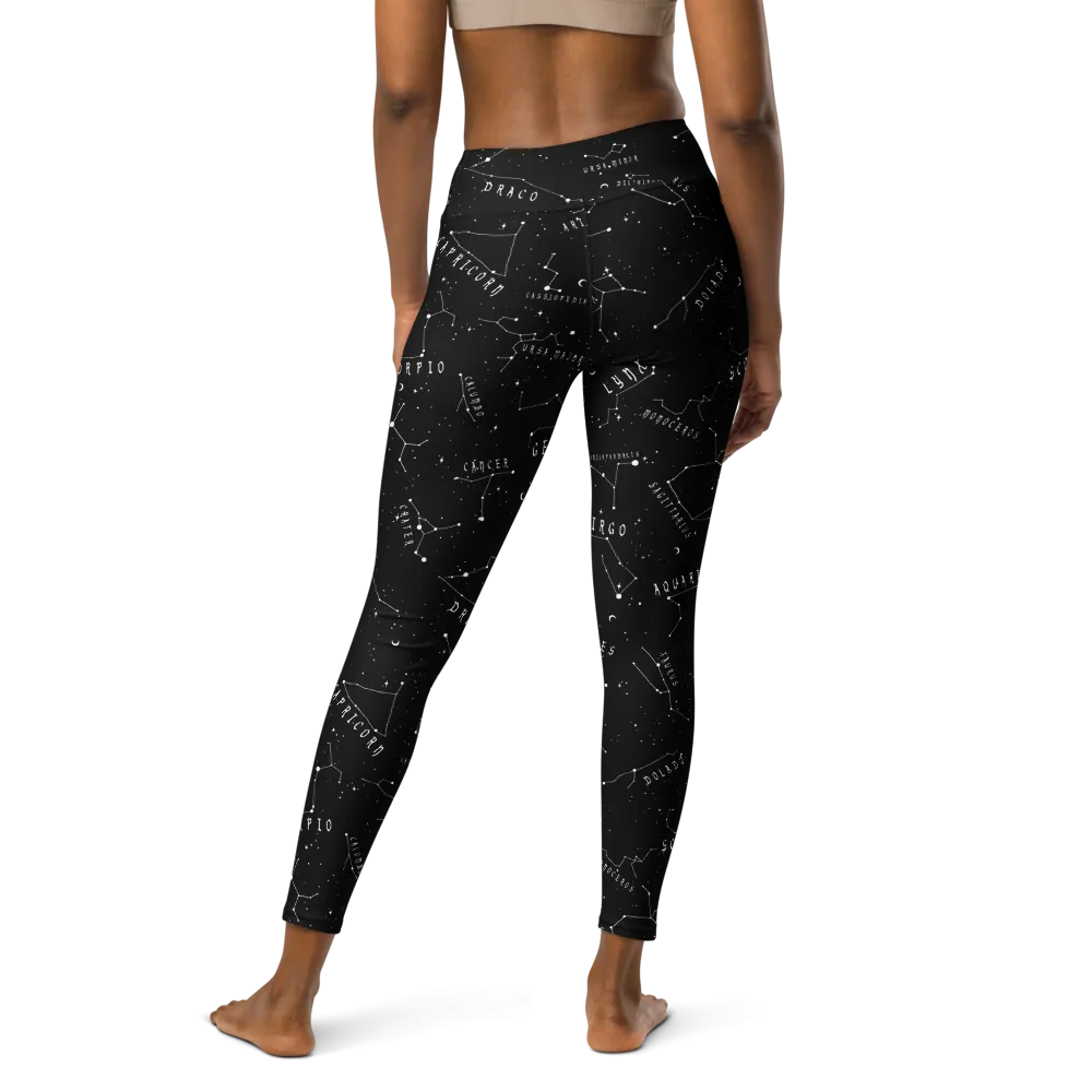 Stellar Leggings - Vegan UPF 50  Protection Dark Academia Goth Yoga Activewear Occult Witchy Leisurewear