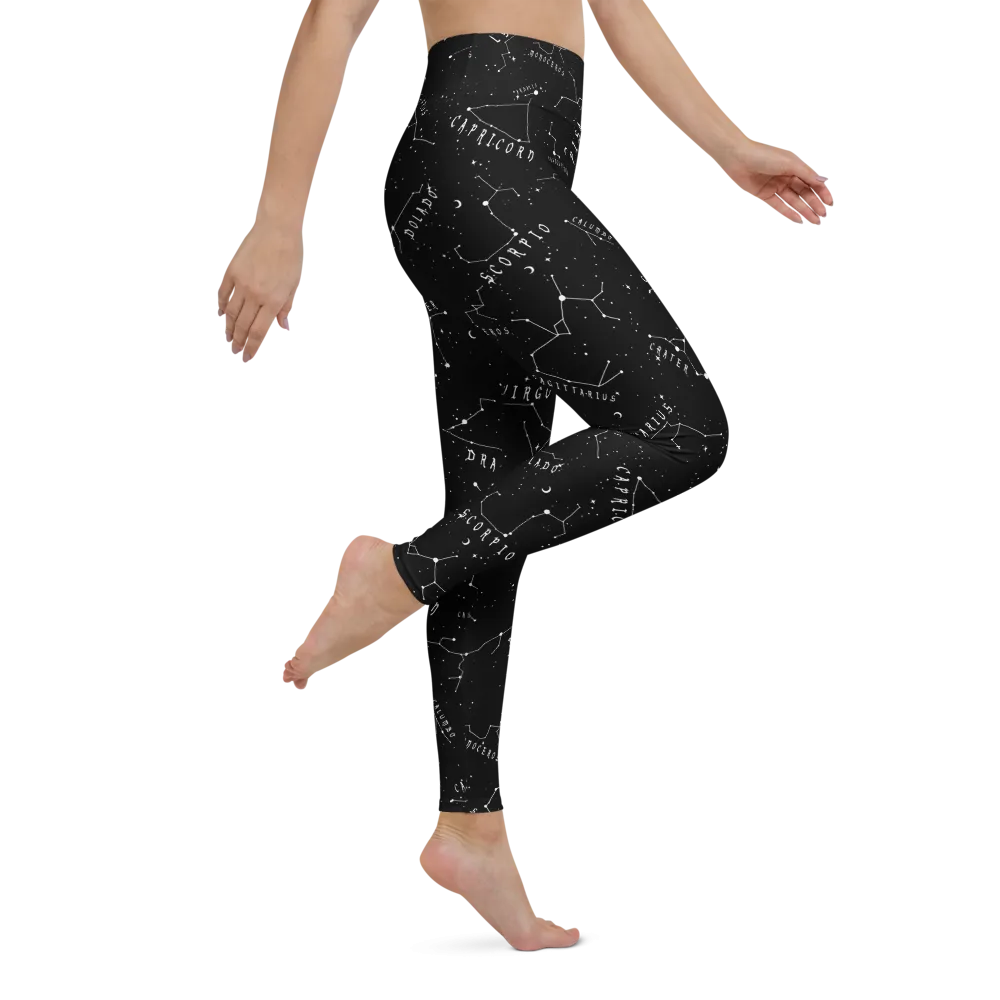 Stellar Leggings - Vegan UPF 50  Protection Dark Academia Goth Yoga Activewear Occult Witchy Leisurewear