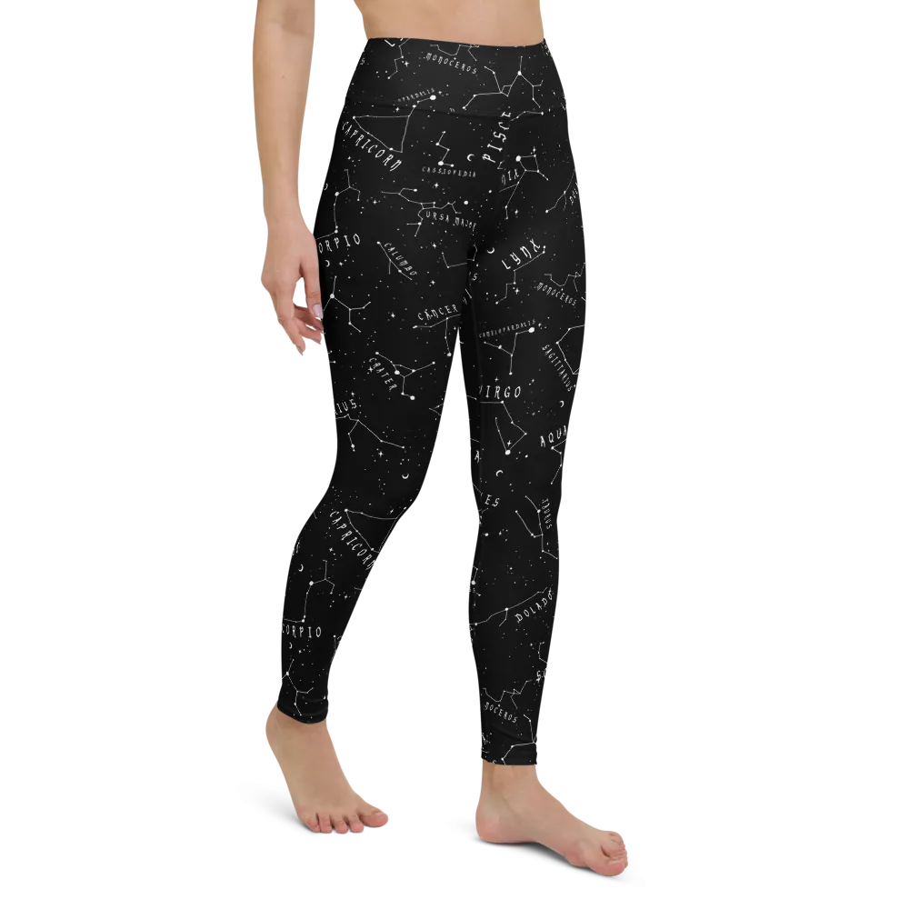 Stellar Leggings - Vegan UPF 50  Protection Dark Academia Goth Yoga Activewear Occult Witchy Leisurewear