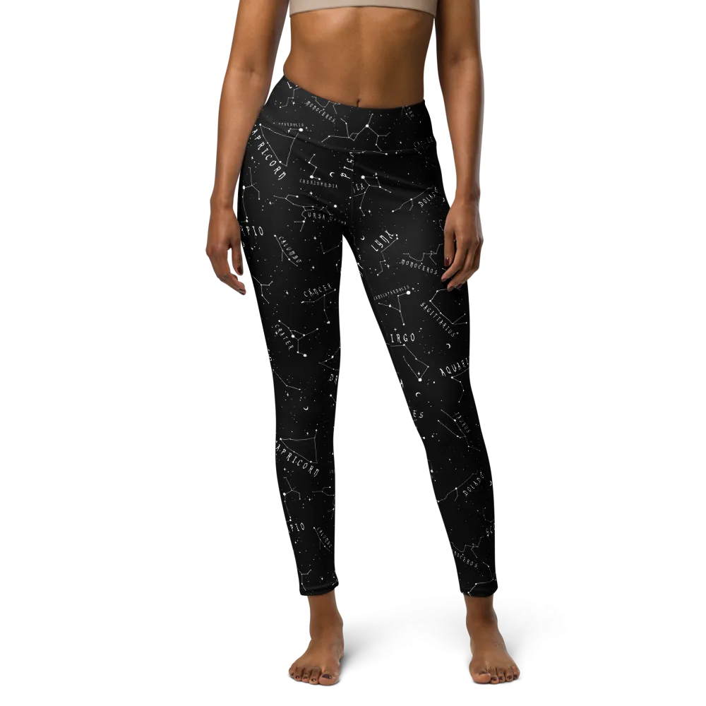 Stellar Leggings - Vegan UPF 50  Protection Dark Academia Goth Yoga Activewear Occult Witchy Leisurewear