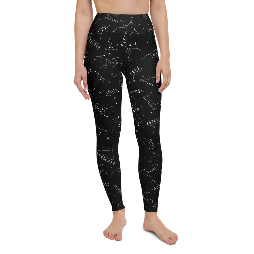 Stellar Leggings - Vegan UPF 50  Protection Dark Academia Goth Yoga Activewear Occult Witchy Leisurewear