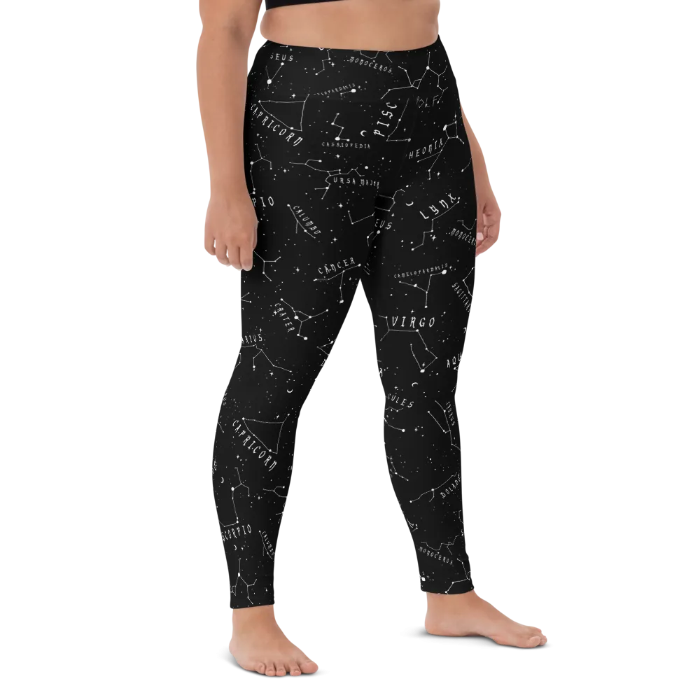 Stellar Leggings - Vegan UPF 50  Protection Dark Academia Goth Yoga Activewear Occult Witchy Leisurewear