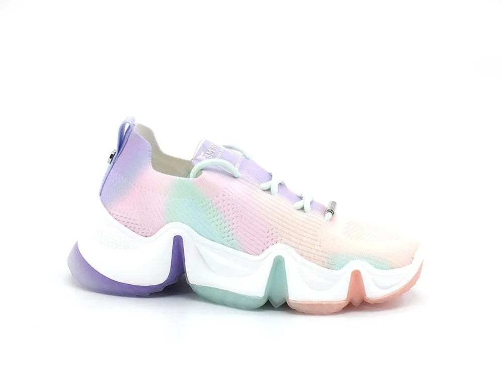 STEVE MADDEN City Scape Sneaker Elastic Sport Pastel Multicolor CITY03S1