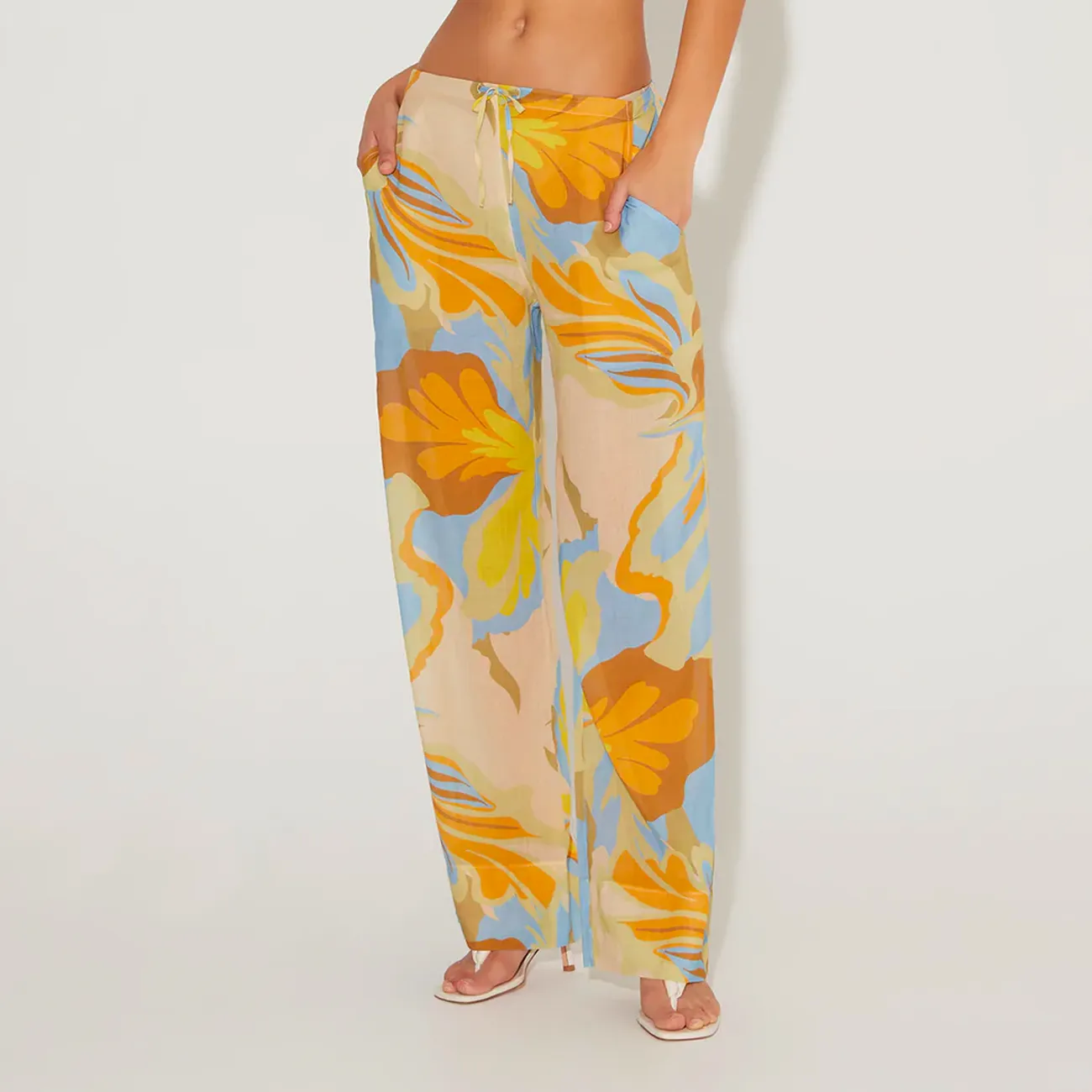 STEVIE PANT POOLSIDE PRINT