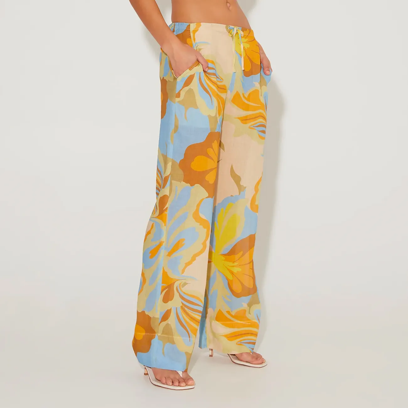 STEVIE PANT POOLSIDE PRINT