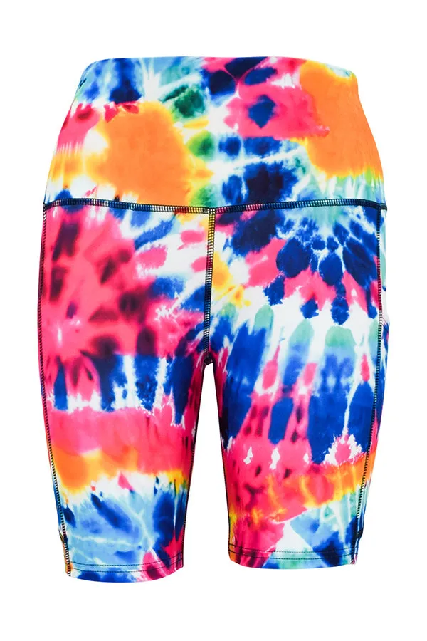 Summer Tie Dye Shorts   Pockets