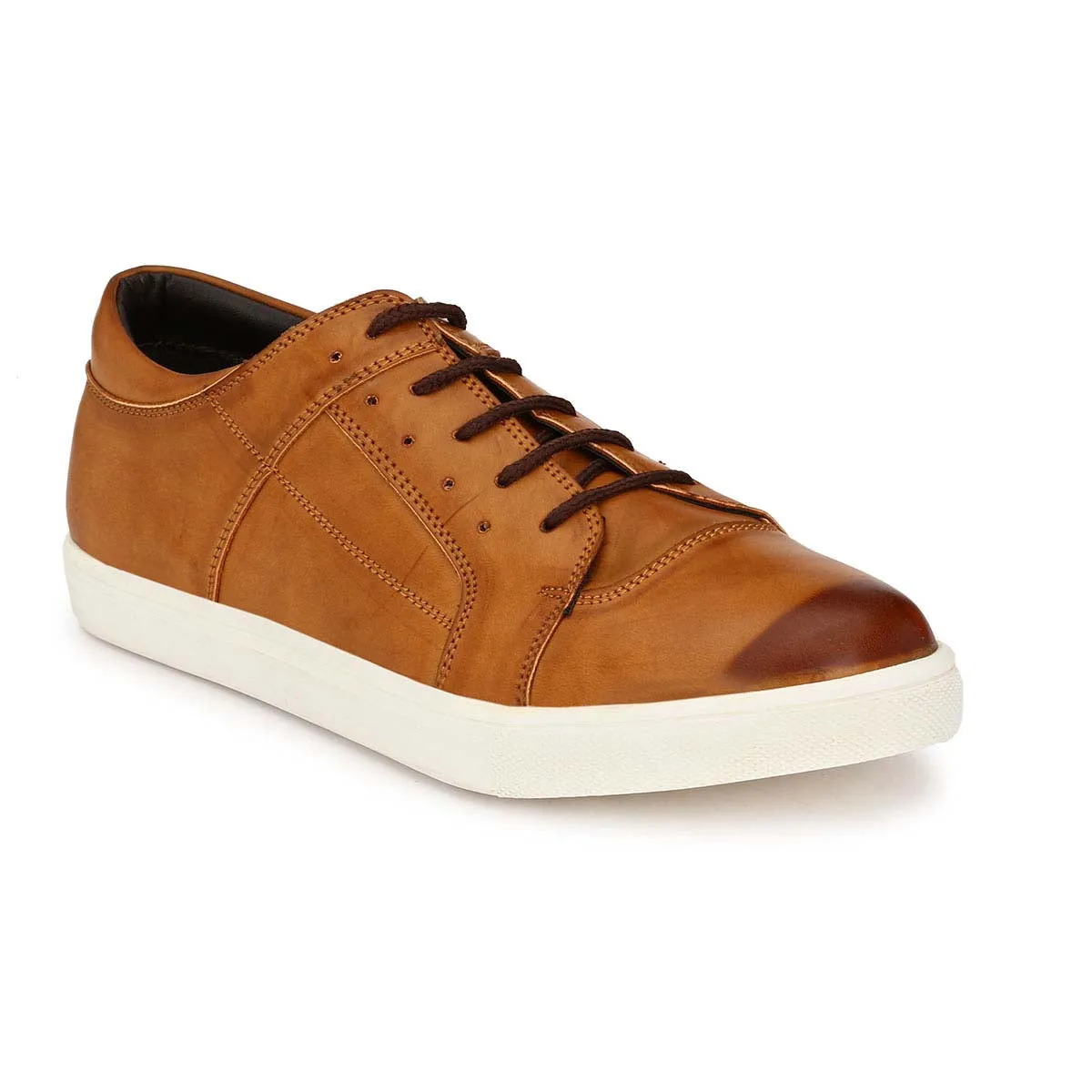 Tan Casual Lace-ups Sneakers