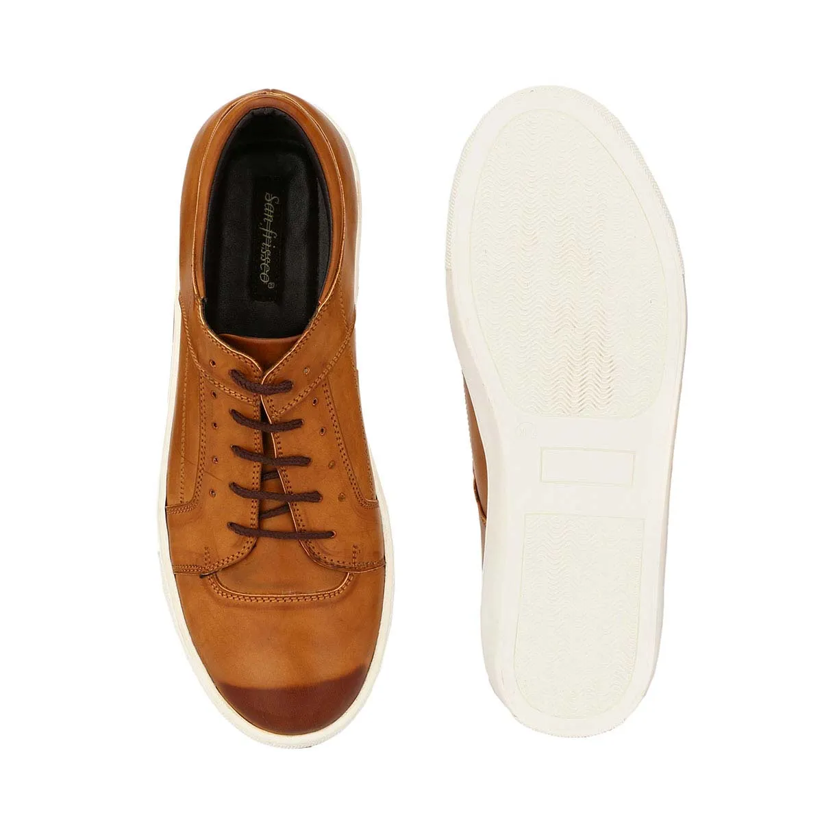 Tan Casual Lace-ups Sneakers