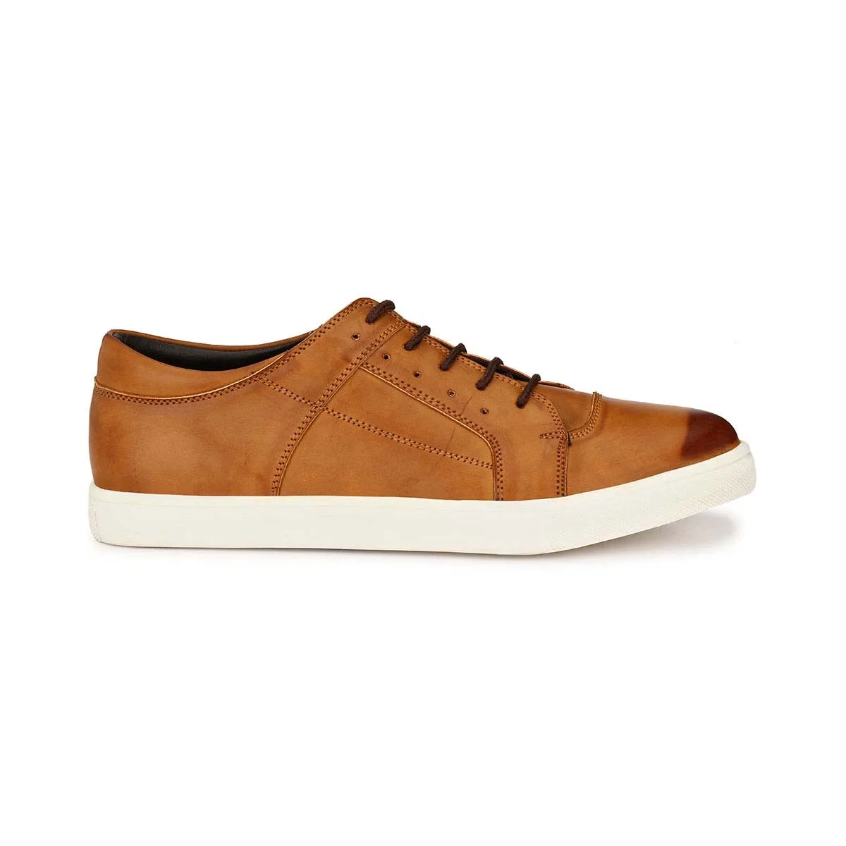 Tan Casual Lace-ups Sneakers