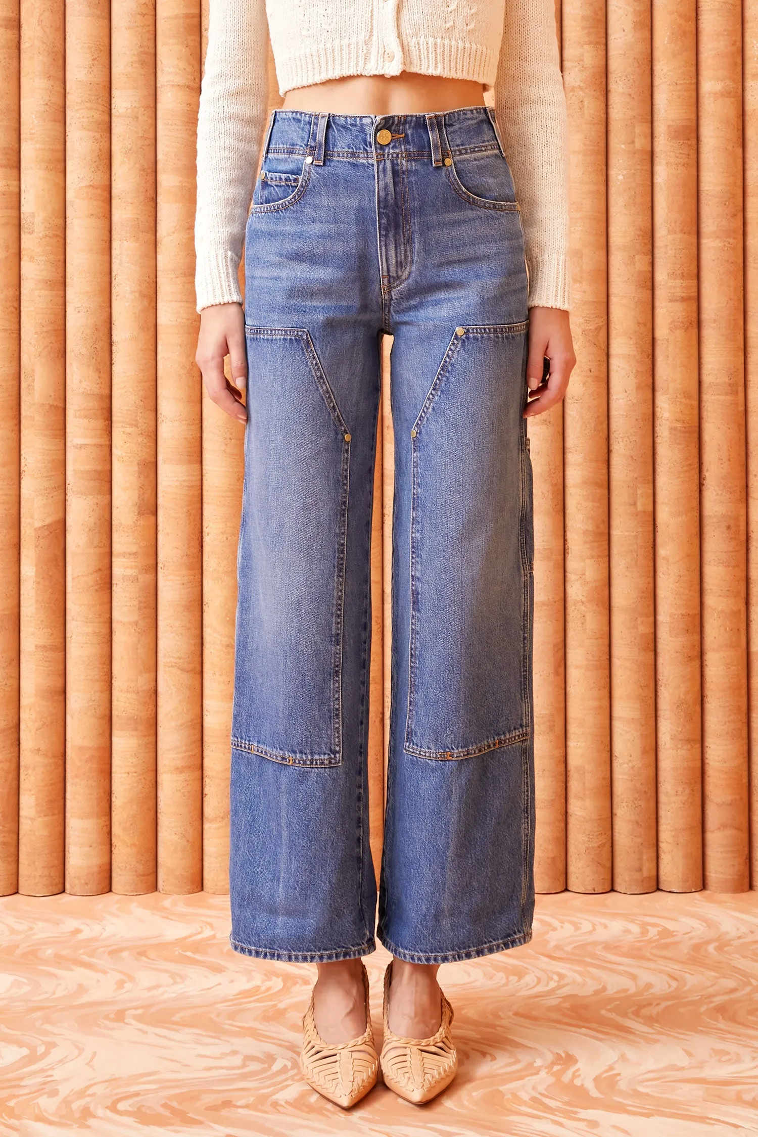 The Olympia Jean - Danube Medium Indigo Wash