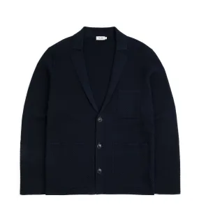 Trunk Waverton Organic Cotton Knit Blazer: Navy