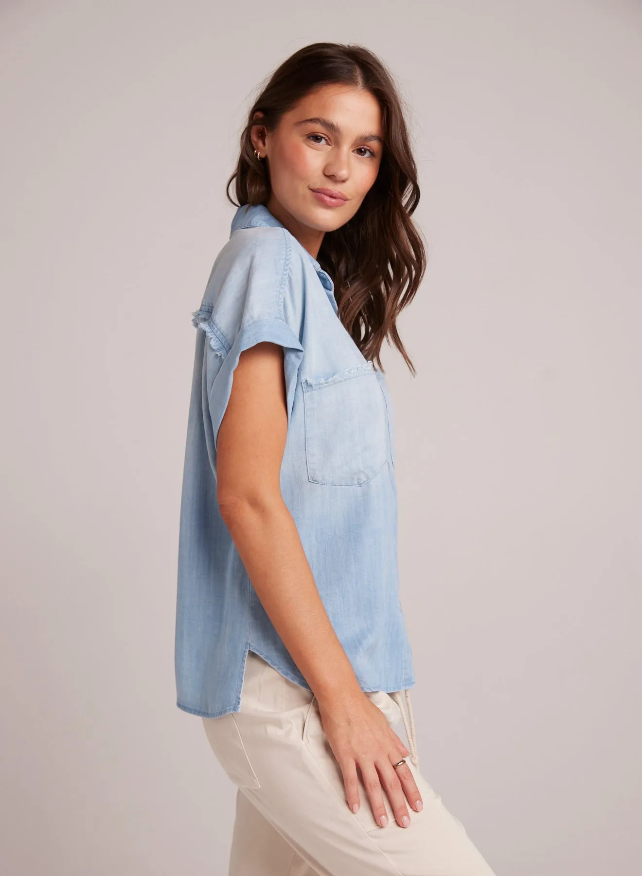 Two Pocket Tencel Camp Shirt - Caribbean Wash