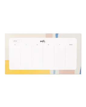 Weekly Desk Pad – Canary Colorbloc