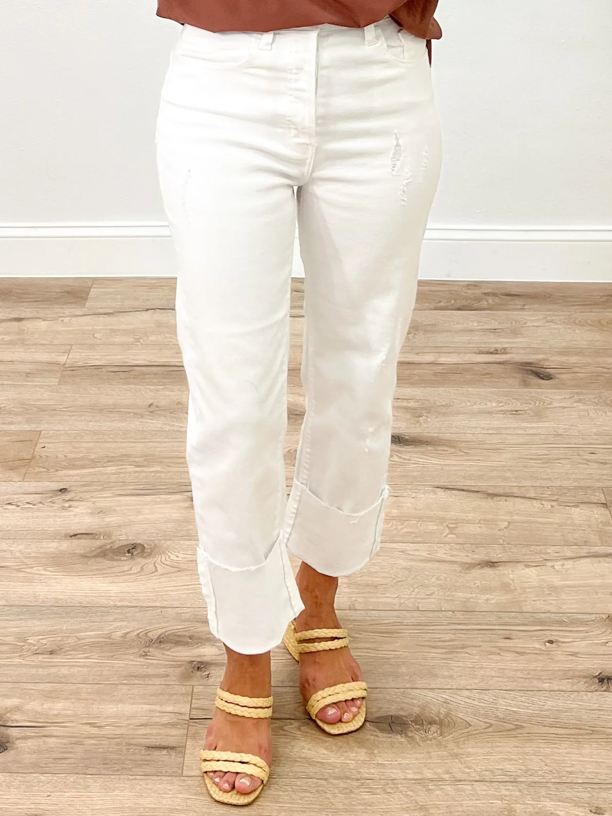 Zeke Dad Jeans | White | FINAL SALE